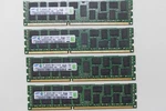 Set Of 4 8GB (32GB) Samsung DDR3-1600 PC3-12800R Ecc Server Memory Ram. Fixed Price $32.00.