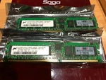 Lot Of (2) Hp 2GB PC3200 Ddr Sdram Dimm 2X1GB 373029-851 Micron. Fixed Price $39.69.