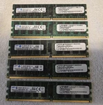 5-SAMSUNG 4GB Server Memory DDR2 667MHZ PC2-5300 Sdram 2RX4 M393T5160FBA-CE6. Fixed Price $18.00.