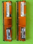 4GB (2X2GB) Hynix PC2-5300F DDR2 Ram Rare Orange Heat Sinks Hp Server Gra. Fixed Price $15.99.