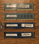 4GB (4X1GB) Hynix HMT112U7BFR8C-G7 PC3-8500E DDR3-1066MHZ Ecc Unbuffered CL7 240. Fixed Price $8.79.