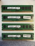 16GB (4X4GB) Samsung DDR3-1600 PC3-12800U 11CL 1RX8 Desktop Ram. Fixed Price $14.99.