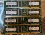 Lot Of Four - Ibm Fru 00P5767 512MB Ddr Dimm. Fixed Price $34.00.