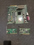 Vintage Dell Motherboard Socket 370 Cpu Sdram Lot With D-link & Linksys Pci Nic. Fixed Price $65.00.