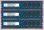 6GB 3X2GB PC3-10600 DDR3-1333 Nanya NT2GC64B88B0NF-CG Desktop Memory Kit Blue. Fixed Price $15.90.