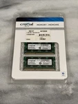Nib Crucial By Micron Apple Mac Compatible Memory 8 (4GB X 2) Kit. Fixed Price $27.95.