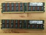 Lot Of Dataram 4RX4 PC2-5300P-555-12-M0 Memory DTM63357 (2X8GB). Fixed Price $76.49.
