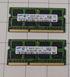 Samsung 8GB 2X4GB 2RX8 PC3-10600S-09-11-F3 Laptop Ram DDR3-1333MHZ. Fixed Price $25.00.