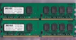 2GB 2X1GB PC2-5300 Buffalo D2U667C-1GEJJ DDR2-667 Desktop Ram Memory Kit Dimm. Fixed Price $7.20.