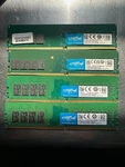 Crucial 64GB (4 X 16GB) DDR4 Desktop Ram Kit Non-ecc Udimm. Fixed Price $299.99.