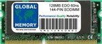 128MB 60NS 144-PIN Edo Sodimm Memory Ram For Laptops/notebooks. Fixed Price $55.65.