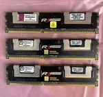 (3X 4GB) Kingston Ram KVR1333D3D4R9S/4G DDR3-1333 PC3-10600 Ecc Server Memory. Fixed Price $12.48.
