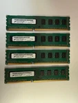 Micron 4GB (X4 = 16GB) 2RX8 PC3-10600U Desktop (non-ecc) Ram. Fixed Price $15.00.