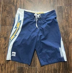 Chargers Shorts Mens 32 Blue Nfl Football Quiksilver Board Surf Swim Trunks. Fixed Price $29.99.
