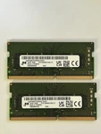 Micron 32GB Kit (2X16GB) 2RX8 /PC4-3200AA DDR4 Sodimm Laptop Ram. Fixed Price $80.00.