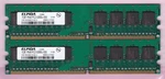 2GB 2X1GB PC2 5300 DDR2-667 Elpida EBE10UE8ACFA-6E-E Desktop Ram Memory Kit Dimm. Fixed Price $7.20.