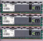 3GB 3X1GB Mushkin Enhanced DDR2-800 996527 EM2-6400 PC2-6400 Ram Memory Kit Dimm. Fixed Price $15.90.