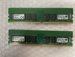 LOT(2) Kingston 16GB DDR4-2400T PC4-19200 Server Memory KVR24E17D8/16MA. Fixed Price $159.99.