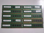Lot Of 10 Micron 4GB PC3-12800U DDR3-1600MHZ 1RX8 MT8JTF51264AZ-1G6E1. Fixed Price $34.99.