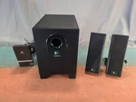 Logitech X-240 Computer Pc Speakers With Subwoofer System 2.1 Tested. Fixed Price $29.87.