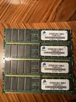 Corsair CM72SD512RLP-3200/M PC-3200R-3330-Z1 Server Memory Ram 4PCS. Fixed Price $30.00.