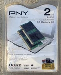 Pny DDR2 So-dimm PC2-5300 2GB (2X1GB) 200-PIN Laptop Memory MN2048KD2-667. Fixed Price $15.00.