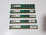 Used Kingston 2GB DDR2 & 4GB DDR3 Rem Memory Module - 5 Pcs. Sold As Bundle. Fixed Price $45.00.