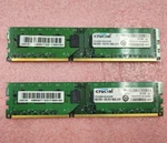Crucial 8GB (2X 4GB) CT51264BA1339.M16F PC3-10600U Udimm 240-PIN Desktop Memory. Fixed Price $37.95.