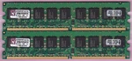 2GB 2X1GB Kingston PC2-5300E DDR2 Ecc KVR667D2E5K2/2G Server Workstation Ram Kit. Fixed Price $8.98.