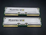 (2) Samsung MR16R1624AF0-CM8 128MB 800-40 Rambus Memory MR16R1624AFO-CM8. Fixed Price $7.99.