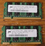 Micron 4GB Laptop Ram 2X2GB DDR2 800MHZ PC2-6400S Sodimm Memory. Fixed Price $24.89.