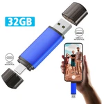 32GB Usb 2.0 Type Flash Drive Otg Dual Port Memory Stick For Smart Phone. Fixed Price $9.90.