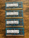 Kingston XMP3 16GB Kit (4X4GB) DDR3-1866 So-dimm Laptop Ram 2RX8. Fixed Price $29.95.