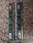 Kingston 2GB (2X1GB) DDR1 Sdram Dimm PC-3200 184-PIN Memory KVR4002/3.3G. Fixed Price $25.00.