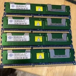 Lot 4X Nanya 4GB 2RX4 PC3-8500R-7-10-E1 NT4GC72B4NA1NL-BE Ecc Server Ram 16GB. Fixed Price $19.99.