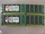 Kingston KVR400X64C3AK2/1G 1GB DDR400 Non-ecc CL3 Kit. Fixed Price $12.99.