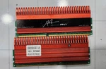 Pny XLR8 Dimm Desktop Memory Ram Red Heatsink 8GBHX2X04H1BB31-16-H P072545. Fixed Price $28.40.