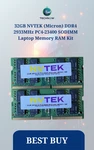 32GB Nvtek (micron) DDR4 2933MHZ PC4-23400 Sodimm Laptop Memory Ram Kit. Fixed Price $150.00.
