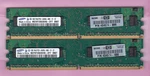 2GB 2X1GB PC2-6400 DDR2-800 Samsung M378T2863EHS-CF7 Hp 404574-888 Memory Kit. Fixed Price $7.20.