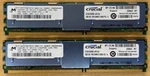 Crucial 4GB 2X2GB CT25672AF667.M18FG0D6 240 Pin DDR2 Server Memory. Fixed Price $25.00.