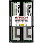 A-tech 64GB 2X 32GB 4RX4 PC3-10600R DDR3 1.35V Ecc Rdimm Reg Server Memory Ram. Fixed Price $129.98.