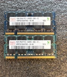 Hynix 8GB Kit ( 2X 4GB ) DDR2 800MHZ Sodimm PC2-6400 Memory Ram **tested**. Fixed Price $79.99.