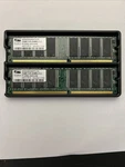 (2X) Promos 256MB DDR-400MHZ-CL3 PC3200U-3033-0-A0 Memory V826632K24SATG-D3. Fixed Price $10.00.