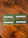Lot Of Samsung 8GB 1RX8 PC4-2666V-SA1-11 M471A1K43DB1-CTD So-dimm Memory Ram. Fixed Price $117.00.