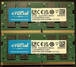 Crucial 64GB (2X 32GB) DDR4-3200 Sodimm PC4-25600 Laptop Ram CT32G4SFD832A.C16FF. Fixed Price $290.00.