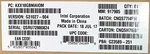 Intel AXX10GBNIAIOM Dual Port 82599EB 10GBE I/o Module New Open Box. Fixed Price $140.00.