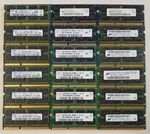 Lot Of 18 Samsung Hynix Micron PC3-8500S 2GB Sodimm Modules Laptop Ram. Fixed Price $19.96.