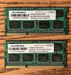 Axiom 8GB (2 4GB) DDR3-1333 Mhz PC3-10600S 204-PIN Laptop Ram 51264Y11D313811. Fixed Price $15.75.