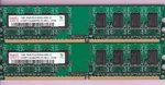 2GB 2X1GB PC2 5300 DDR2-667 Hynix HYMP112U64CP8-Y5 Ab-c Desktop Ram Memory Kit. Fixed Price $7.20.