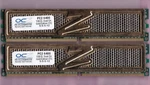 2GB 2X1GB OCZ2G8002GK Gold Edition Xtc DDR2-800 PC2-6400 Gamer Memory Kit. Fixed Price $10.90.